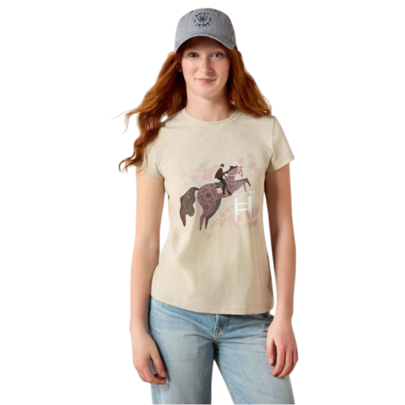 T-shirt enfant Floral Leap oatmeal
