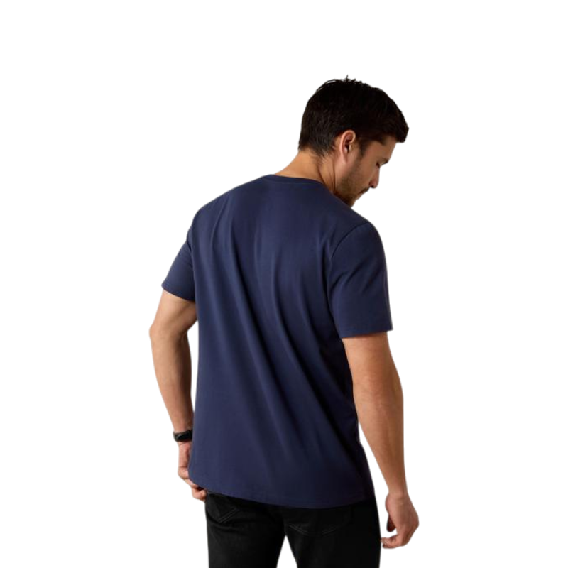 T-shirt homme Vertical Logo marine