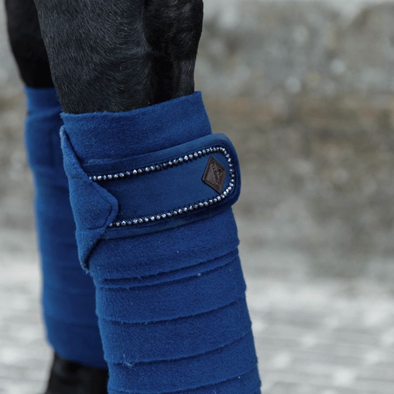 Kentucky Horsewear - Bandes de polo Velvet Pearls marine | - Ohlala