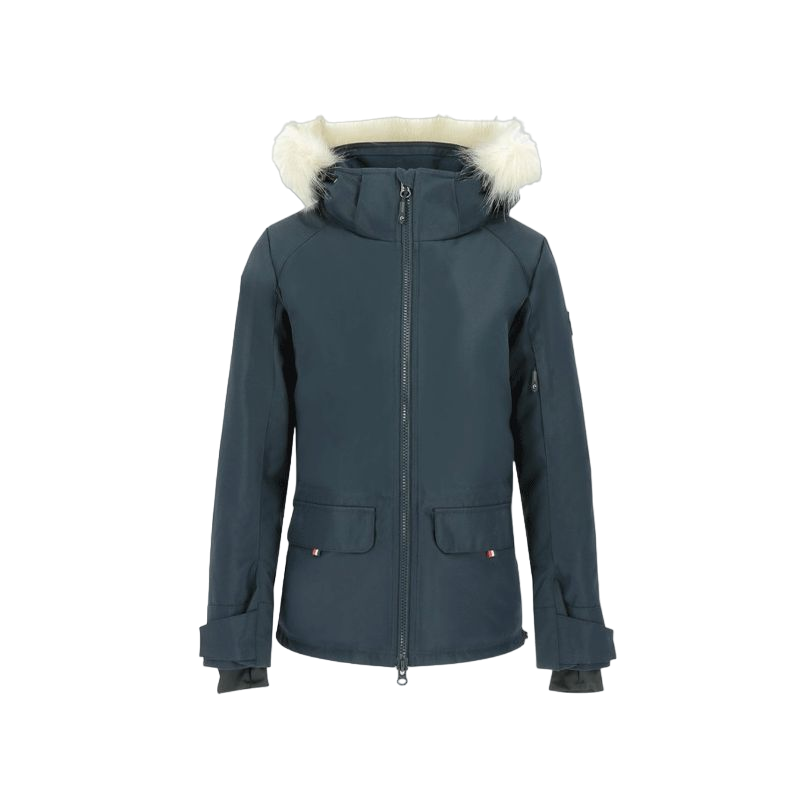 Equithème - Parka femme Paola marine | - Ohlala