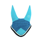 Equithème - Bonnet chasse-mouches Polyfun bleu vif/marine | - Ohlala