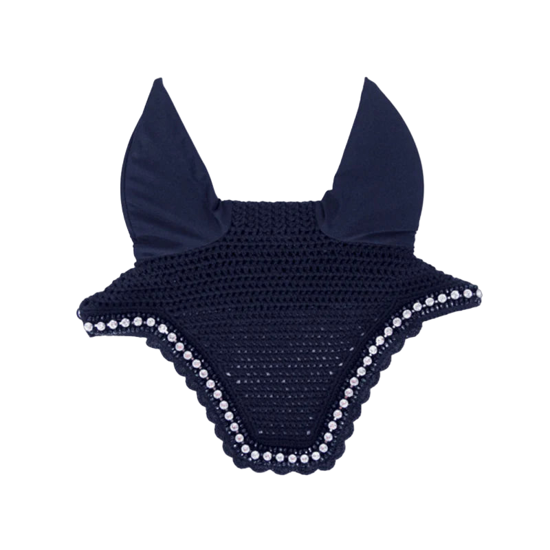 Kentucky Horsewear - Bonnet anti-mouche Wellington big stone & pearl marine foncé | - Ohlala