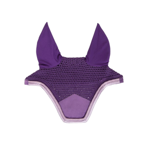 Kentucky Horsewear - Bonnet anti-mouche wellington velvet contrast violet royal | - Ohlala