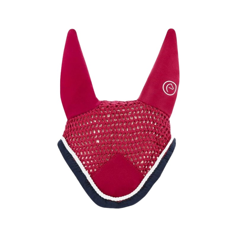 Equithème - Bonnet chasse-mouches Polyfun framboise/ marine