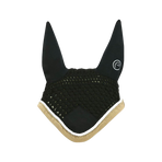 Equithème - Bonnet chasse-mouches Polyfun noir/ taupe | - Ohlala