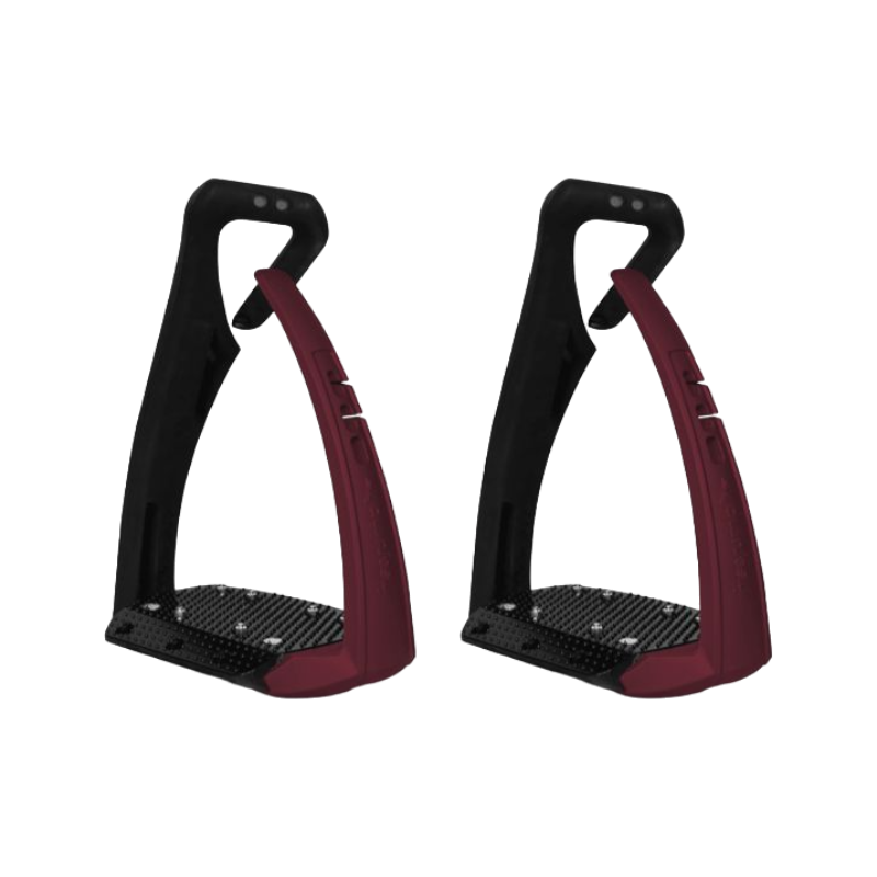 Freejump - Étriers Soft'Up Pro + noir/ bordeaux | - Ohlala