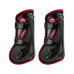 Veredus - Open Carbon Gel Vento Color Edition beenbeschermers Zwart/ Bordeaux x2 | - Ohlala
