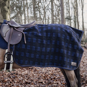 Kentucky Horsewear - Couvre reins carré Heavy Fleece à carreaux | - Ohlala