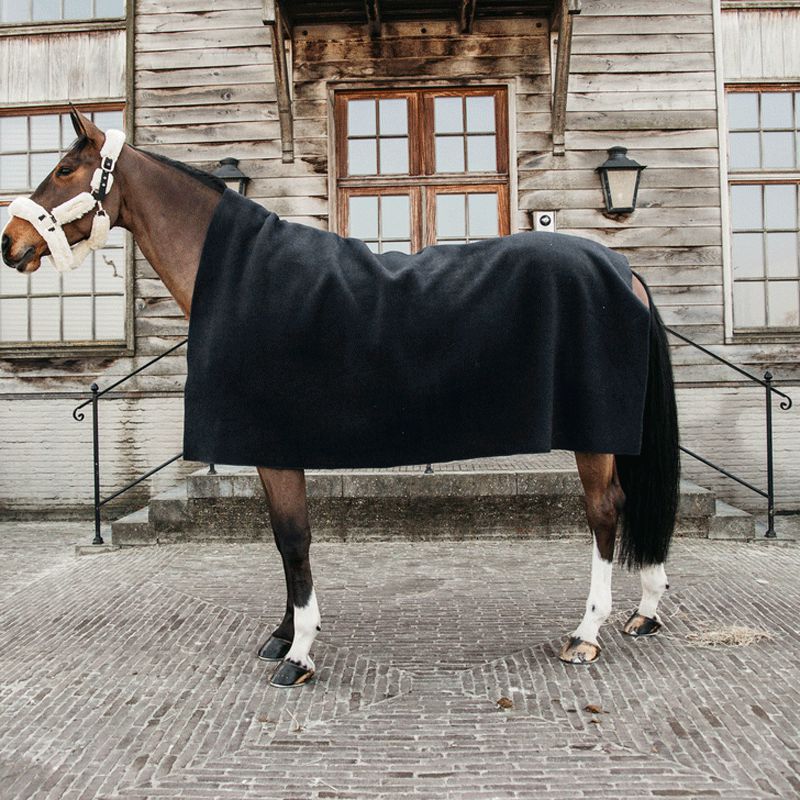 Kentucky Horsewear - Couverture Séchante carré heavy noir | - Ohlala