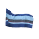 Kentucky Horsewear - Couverture séchante carré heavy stripes marine/ gris | - Ohlala