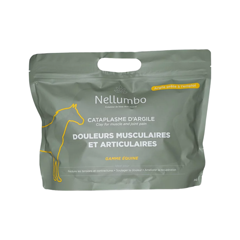 Nellumbo - Cataplasme d'argile douleurs musculaires & articulaires