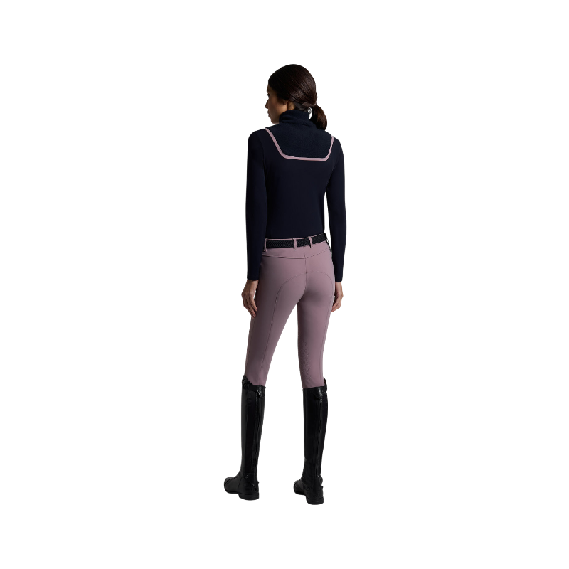 Cavalleria Toscana - Baselayer manches longues femme Jersey avec polaire marine