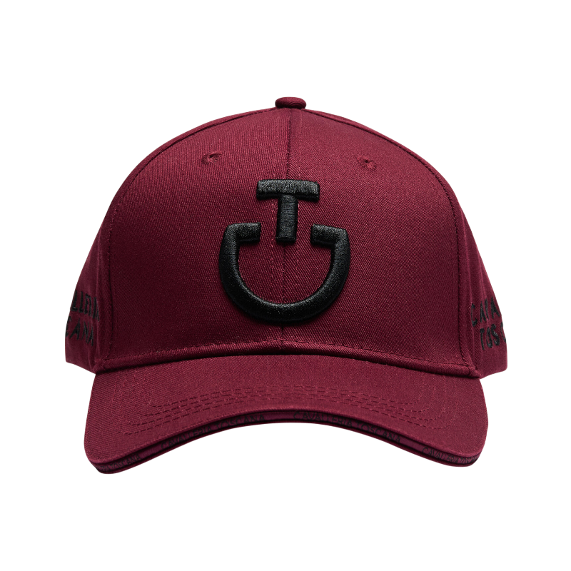 Cavalleria Toscana - Casquette unisexe CT Baseball bordeaux/ noir