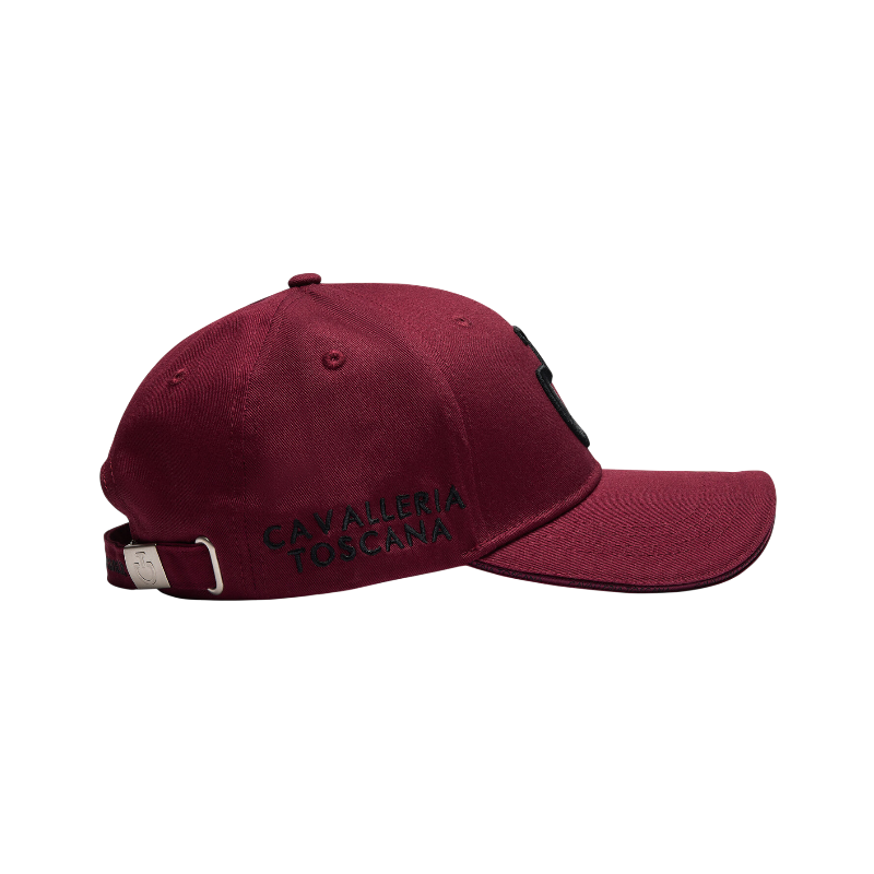 Cavalleria Toscana - Casquette unisexe CT Baseball bordeaux/ noir