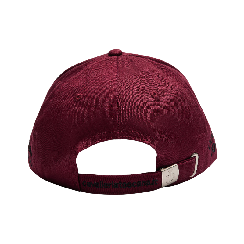 Cavalleria Toscana - Casquette unisexe CT Baseball bordeaux/ noir