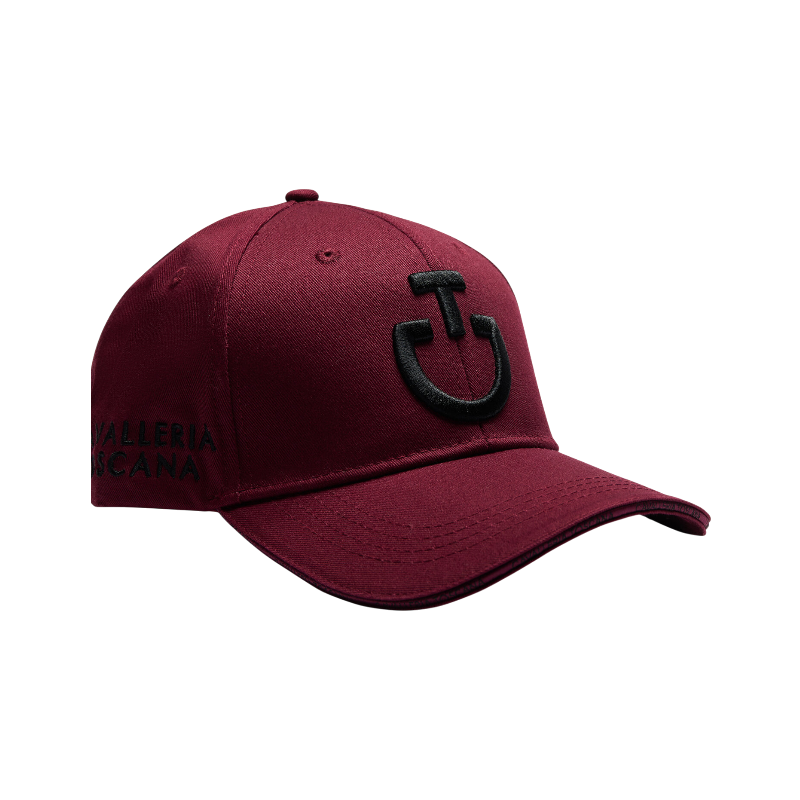 Cavalleria Toscana - Casquette unisexe CT Baseball bordeaux/ noir