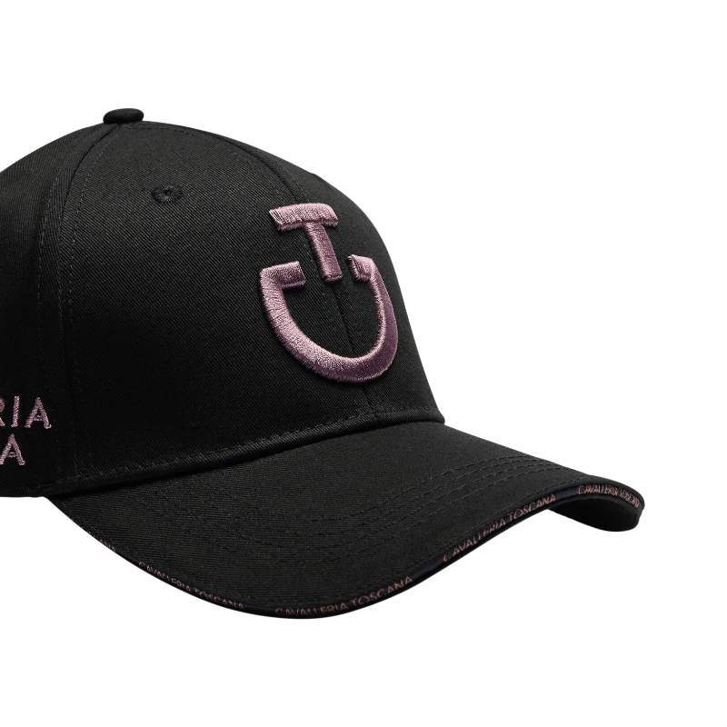 Cavalleria Toscana - Casquette unisexe CT Baseball noir/ lilas