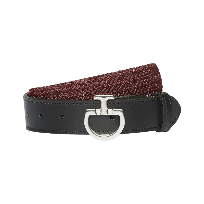Cavalleria Toscana - Ceinture femme élastique bordeaux