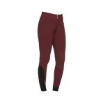 Cavalleria Toscana - Dames rijbroek Americain hoge taille bordeaux | - Ohlala