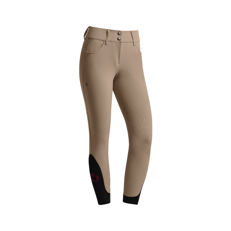 Cavalleria Toscana - Pantalon d'équitation femme Americain taille haute noisette