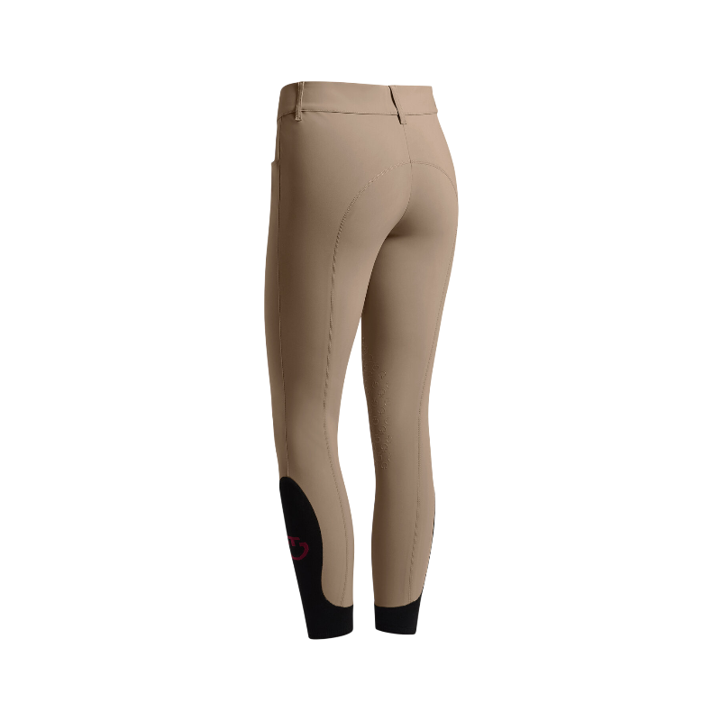 Cavalleria Toscana - Pantalon d'équitation femme Americain taille haute noisette
