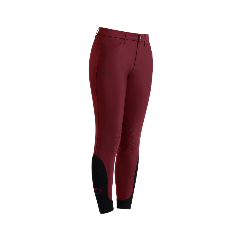 Cavalleria Toscana - Pantalon d'équitation junior Logo CT bordeaux