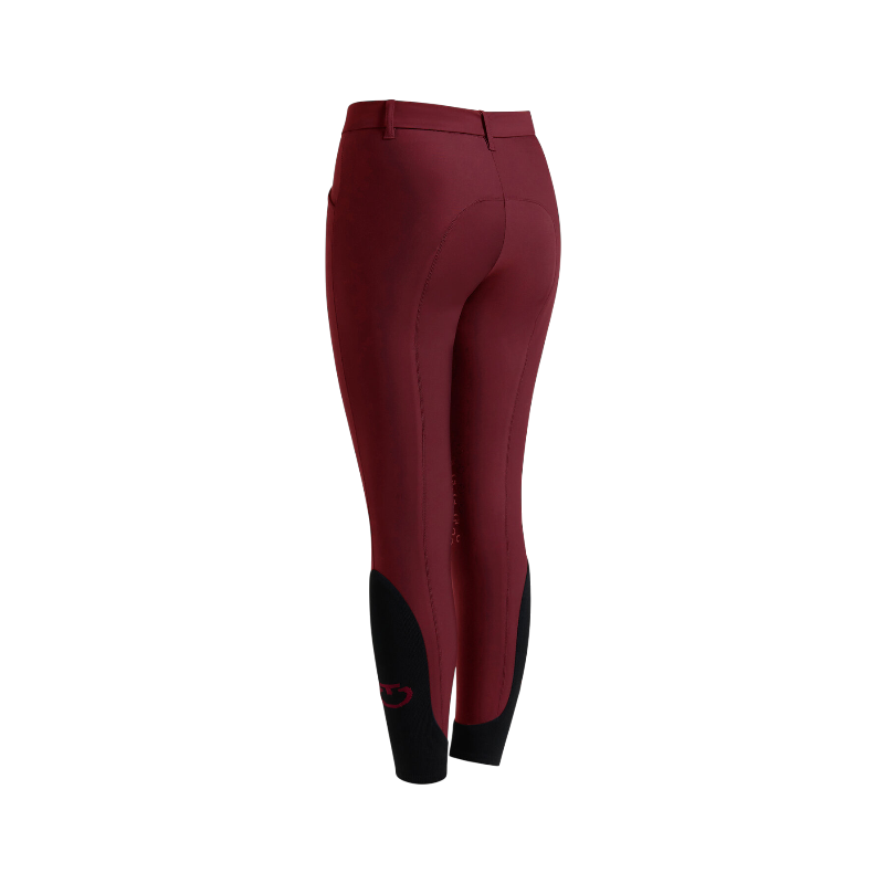 Cavalleria Toscana - Pantalon d'équitation junior Logo CT bordeaux