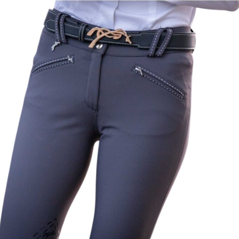 Pénélope - Ceinture femme Signature noir/ or