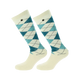 Equithème - Chaussette Argyle écru/bleu (x1) | - Ohlala
