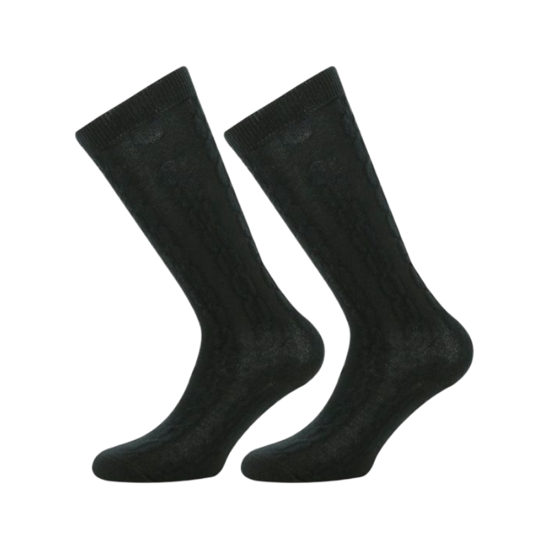 Equithème - Chaussettes d'équitation Alix noir | - Ohlala