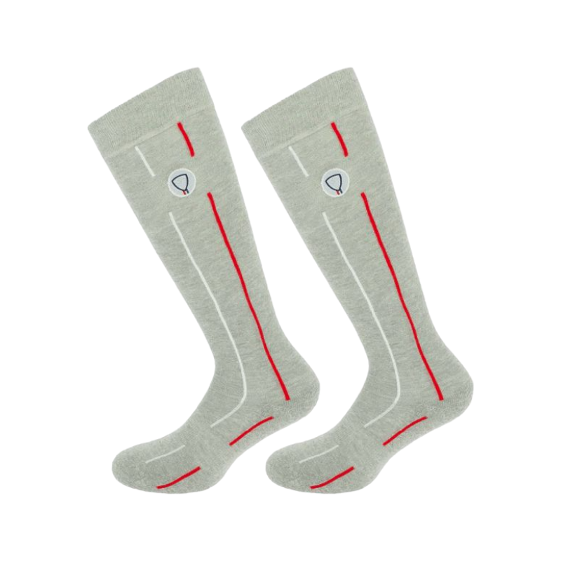 Equithème - Chaussettes Flag gris (x1)