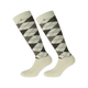 Equithème - Chaussettes Argyle écru/ taupe (x1) | - Ohlala