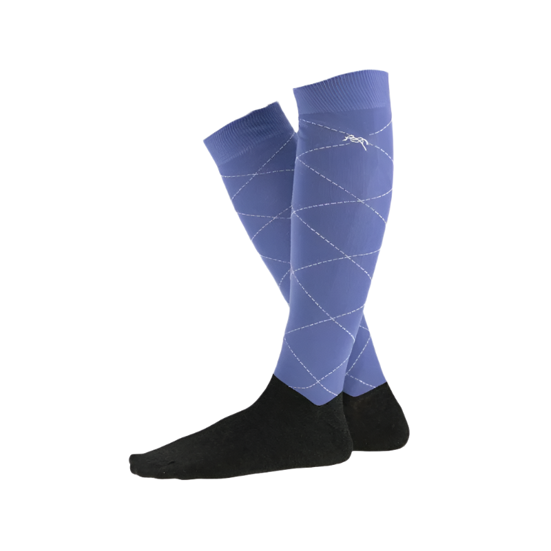 Pénélope - Chaussettes Luxe Bleu vintage (x2)