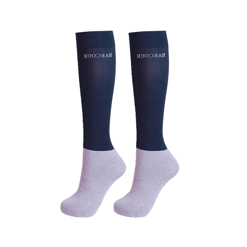 Harcour - Chaussettes d'équitation Vaya Rider Marine (x2) | - Ohlala