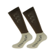 Equithème - Chaussettes d'équitation Compet choco/beige (x2) | - Ohlala