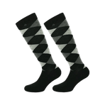 Equithème - Argyle sok zwart/ecru (x1) | - Ohlala