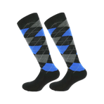 Equithème - Argyle sok zwart/blauw (x1) | - Ohlala