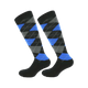 Equithème - Chaussette Argyle noir/bleu (x1) | - Ohlala