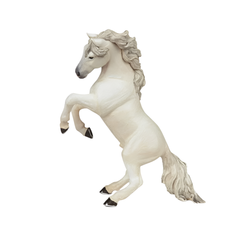 Papo - Figurine Cheval cabré blanc