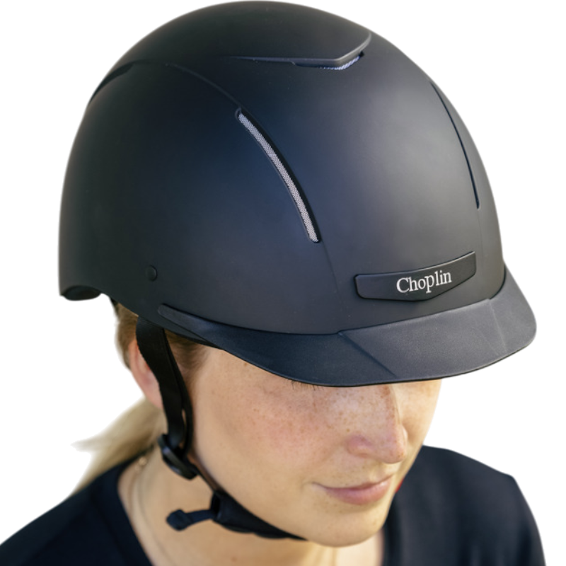Choplin - Casque d'équitation Plume noir mat