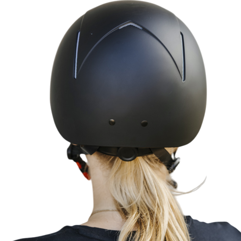 Choplin - Casque d'équitation Plume noir mat