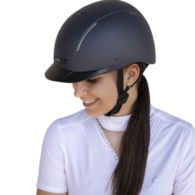 Choplin - Casque d'équitation Plume noir mat