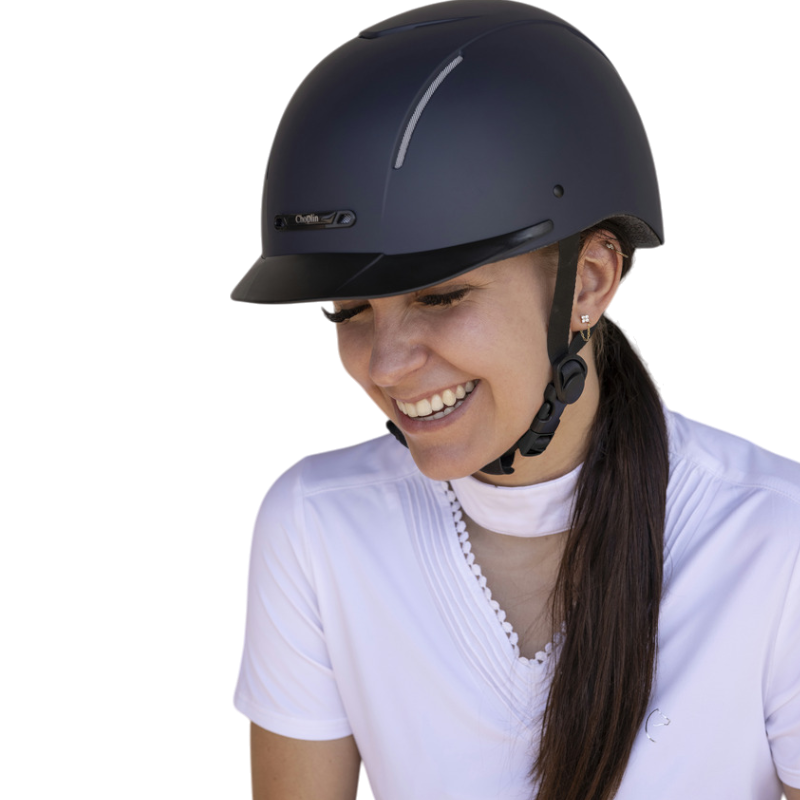 Choplin - Casque d'équitation Plume noir mat