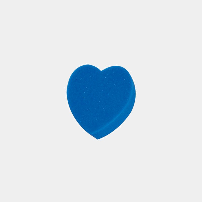 Ekkia - Éponge forme tête de coeur bleu | - Ohlala