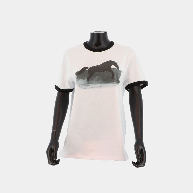 Collection Equine - T-shirt manches courtes Graziano blanc | - Ohlala