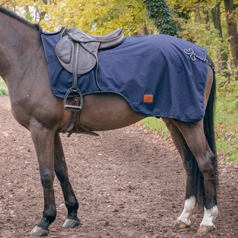 Paddock Sport - Couvre-reins imperméable marine | - Ohlala