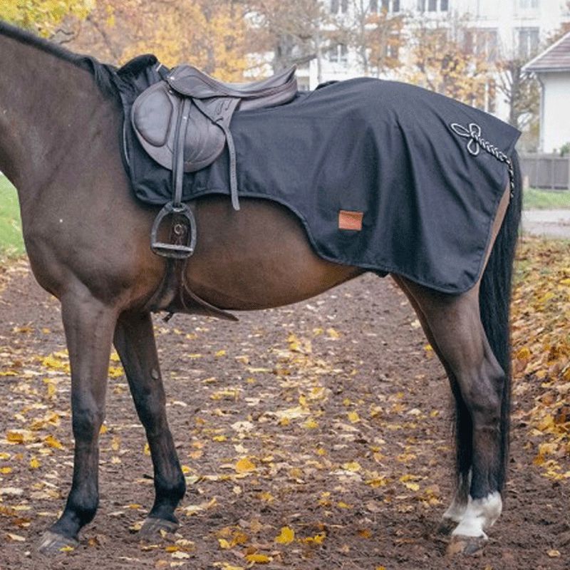 Paddock Sport - Couvre-reins imperméable noir | - Ohlala