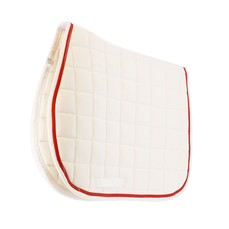 Privilège Equitation - Tapis de selle Daytona blanc/rouge | - Ohlala