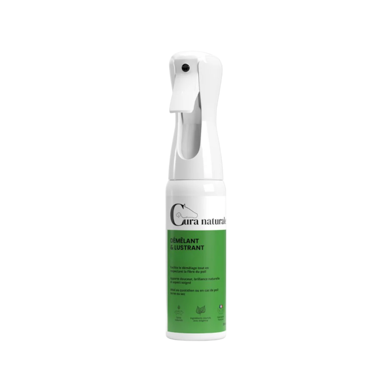 Cura Naturale - Démêlant et lustrant pour chevaux sans fragrance