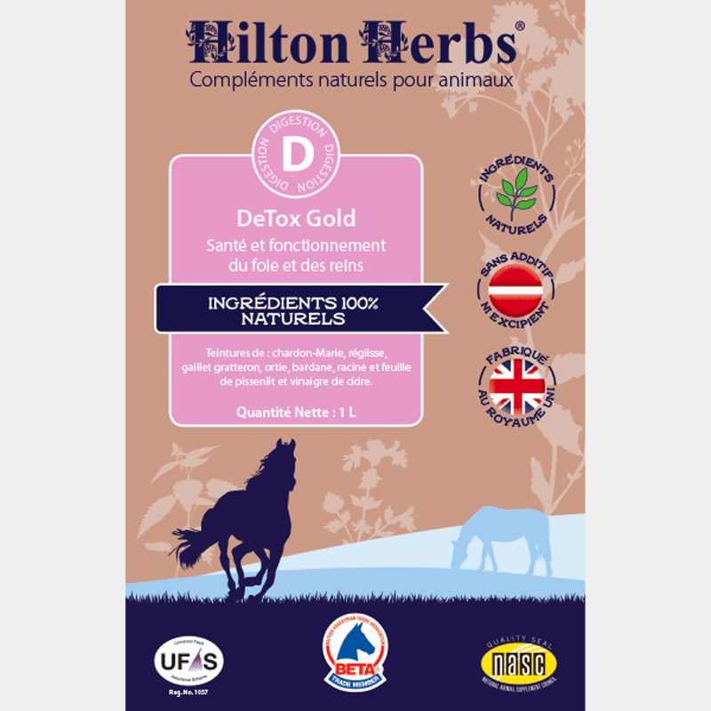 Hilton Herbs - Compléments alimentaire Drainage foie reins DETOX GOLD 3L | - Ohlala